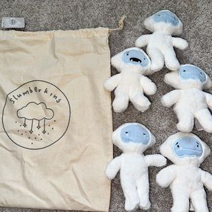 Slumberkins The Feels Plush Bundle Yeti Minis NWT
